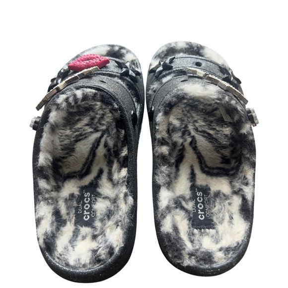 Crocs Cozzzy Disco Glitter Sandals Size 6 - Picture 2 of 7